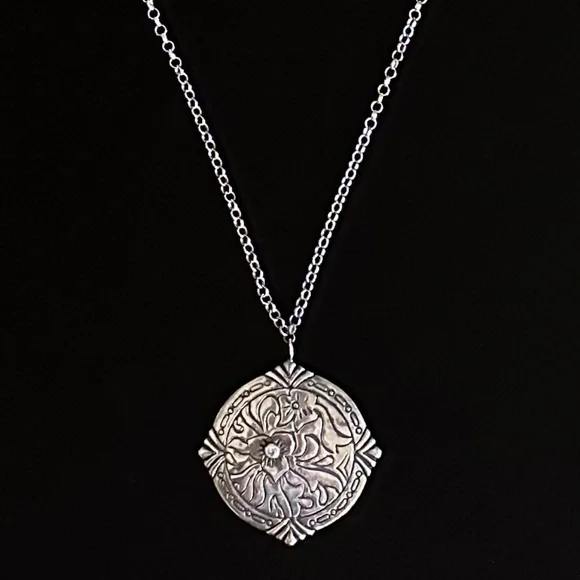 Silpada Etched Sterling Silver/Cubic Zirconia 30